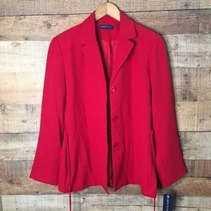 NWT Karen Scott Red Blazer